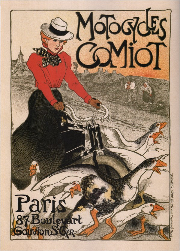 Motorcycles Comiot Vintage Poster by VINTAGE POSTER